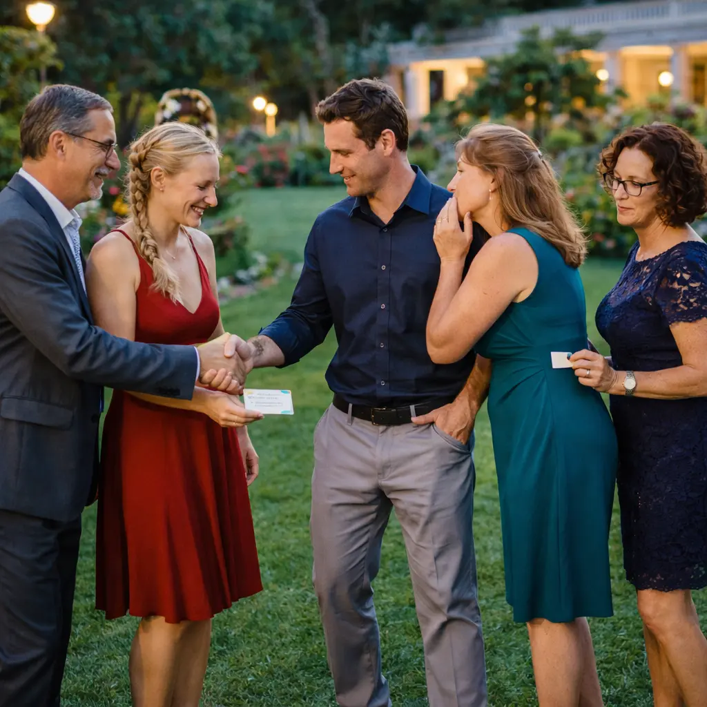  Poolparty- Abschied. Herr Müller (60) bezahlt Marc (33 und Lucy (26) 