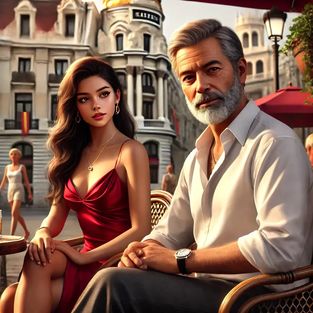 Tony (52), Carmen 
				(47), Isabella (22) in madrid