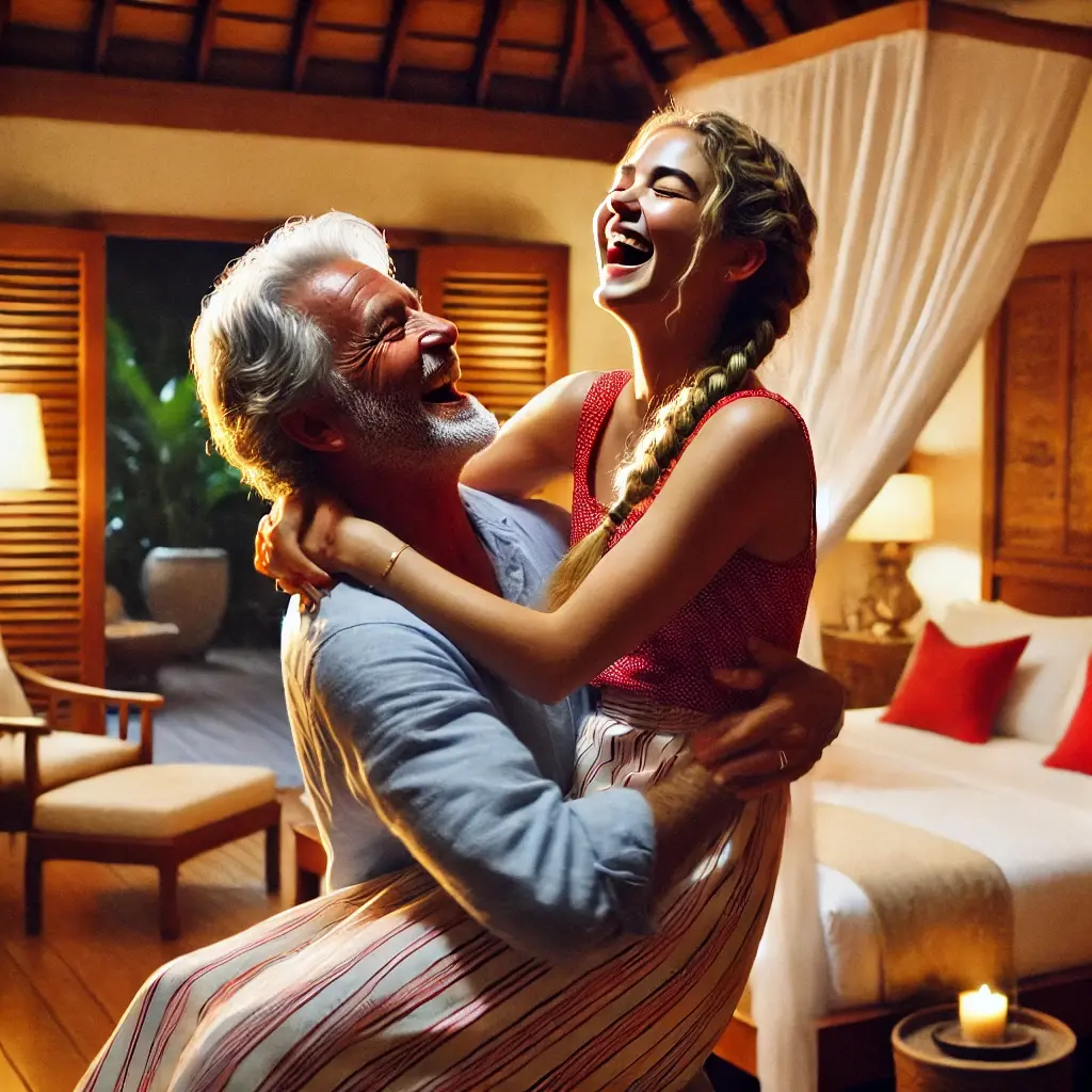 im Schlafzimmer - Lucy im Bett 