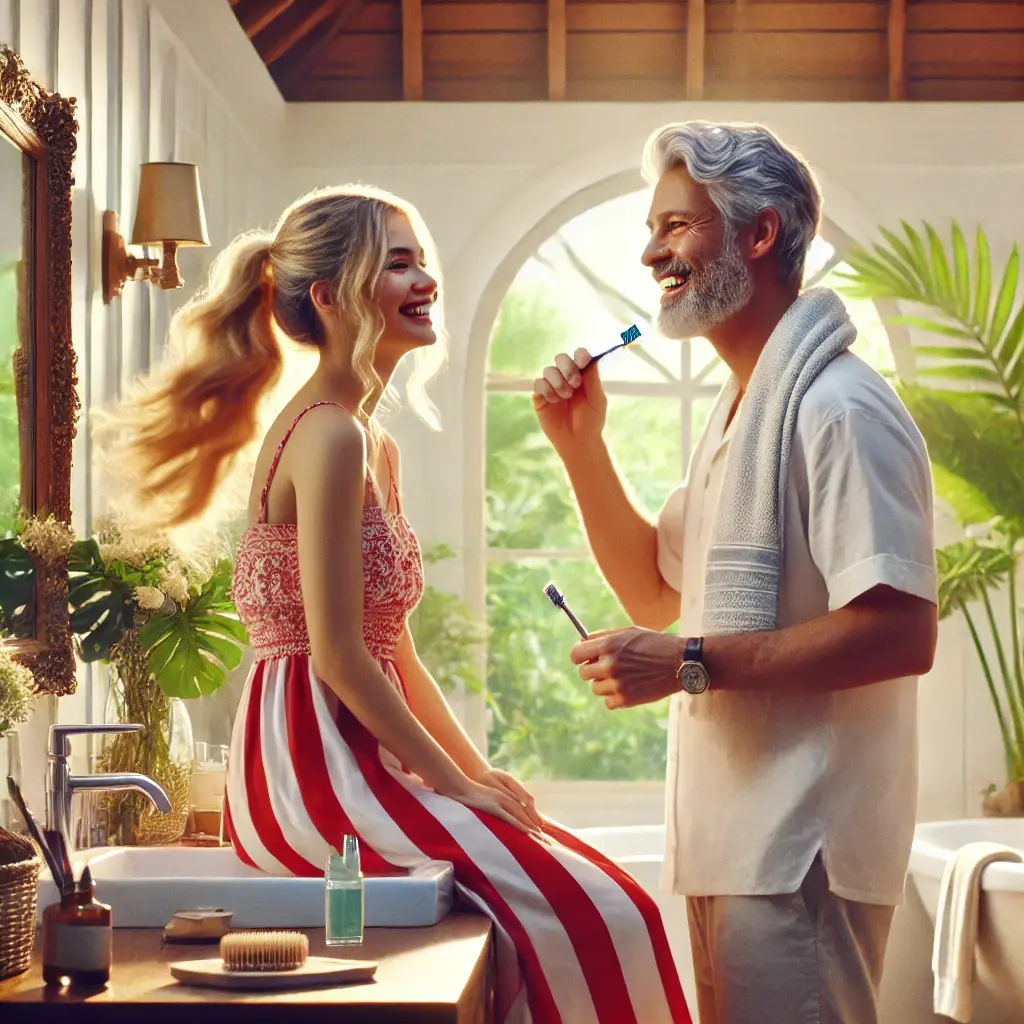 Lucy mit Tony  Der Golden Shower 