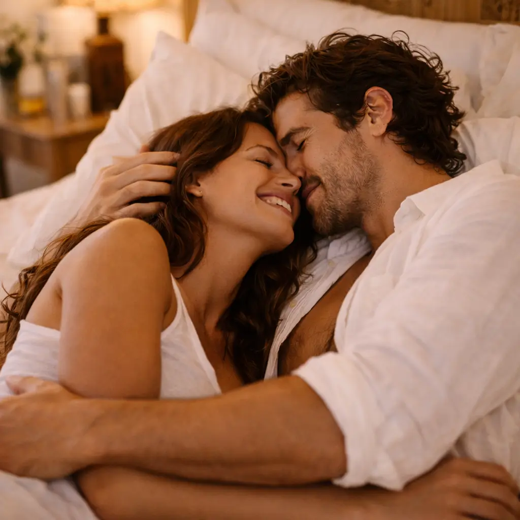 Tippi im Bett mit Nino